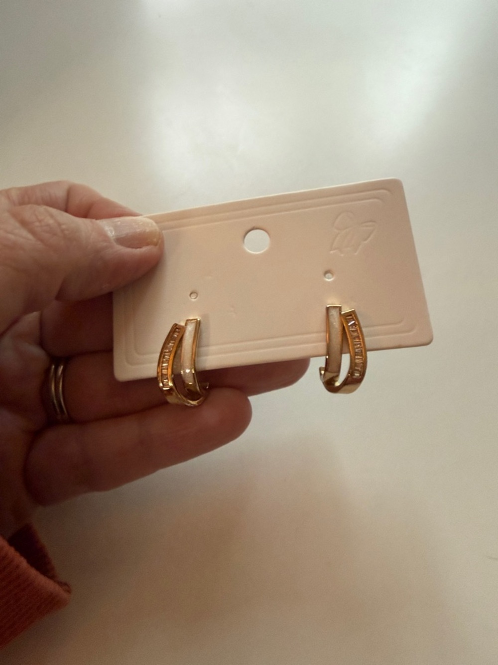 Gold Tone Hoop Earrings